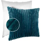 ANRO Sierkussen Turquoise 30x50 cm - Ribfluweel - Inclusief vulling