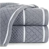 Eurofirany Luxe Badhanddoek Staal 50x90 cm - Zero Twist Cotton