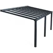 Canopia Palram | Aanleunende Pergola Stockholm Met Dakzonwering Grijs 340x590cm
