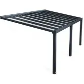 Canopia Palram | Aanleunende Pergola Stockholm Met Dakzonwering Grijs 340x660cm