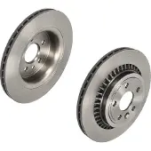 Brembo Remschijf 09B02611 achter, geventileerd, sterk gecarboniseerd, 1 Stuk