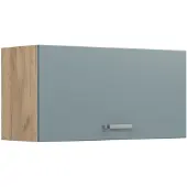 Vicco Hangkast R-Line, Blauw-grijs/Goudkleurig Eiken, 80 cm Plat
