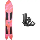 Burton - Packs (snowboards & bindingen) - Pack Ft Channelsurfer 2026 voor Heren van Hout - Roze