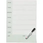 HEMA Zelfklevende weekplanner 24x34cm groen
