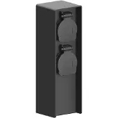 LEDVION - Buitenstopcontact Paal - 2 Stopcontacten - Waterdicht IP44