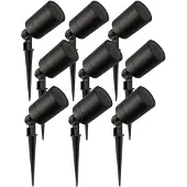 LEDVION - 9X LED Spotlight - GU10 - Zwart - 5W - IP65