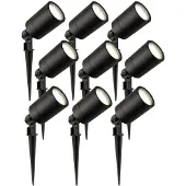 LEDVION - 9X LED Prikspots - 4000K - Zwart - 5W - IP65