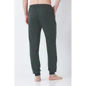 Hajo Premium heren lounge broek marine blauw | Maat 50