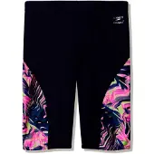 Speedo - Male Spliced Printed Jammer - Zwembroek 5, zwart