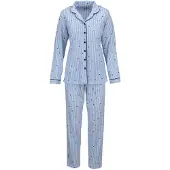 Ringella Katoenen dames pyjama lichtblauw | Maat 50