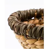 House Doctor - HDLogan Basket - Nature/French roast/Mulberry