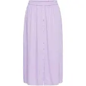 Angel of Style - Dames - Maxirok decoratieve knopenlijst en split - Lavendel - Maat 42