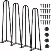 Famanu tafelpoten, 45 cm - Zwart - Salontafelpoten - Verstelbaar