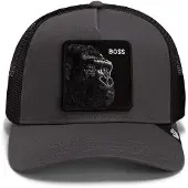 GOORIN BROS. Pet 'The Boss' antraciet / zwart / wit