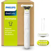 Philips OneBlade Intimate Trimmer & Scheerapparaat – Comfortabel Scheren en Trimmen van Intieme Zones, 2x SkinProtect Mesje, Waterproof, 45 Min. Draadloos Gebruik, Voor hem – QP1930/30