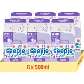 Seepje Handzeep Refill Pak Lavendel - 6 x 500 ml - Voordeelverpakking