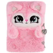 Tinka - Plush Diary with Lock - Rosa Cat (8-802146)
