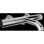 Blaufoss Round 2.0 opbouw thermostatische badkraan glanzend chroom