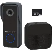 Protectly Deurbel 2K Video - Camera Draadloos - Gong - 64GB SD
