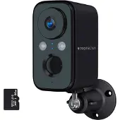Protectly Beveiligingscamera Draadloos Buiten - 2K - WiFi - Zwart