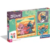 Clementoni Stitch Puzzel (3x48 stukjes)