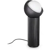 Ideal Lux Tafellamp Bloom, zwart, Woon-/ Eetkamer, metaal, Modern, Tafellamp