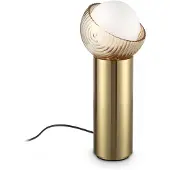 Ideal Lux Tafellamp Bloom, messing / goud, Woon-/ Eetkamer, metaal, Modern, Tafellamp