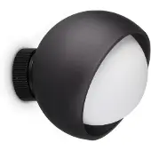Ideal Lux Wandlamp Bloom, zwart, Woon-/ Eetkamer, metaal, Modern, wandlamp