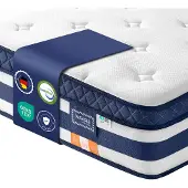 Vasagle Matras, gel-memoryfoam, medium-stevig, H3, 200 x 160 x 25 cm