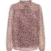 ONLY Blouse bruin / bordeaux
