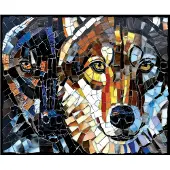 Sunsout Puzzel: Gebrandschilderd glas, Wolven - 1000 stukjes puzzel