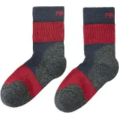 Reima Sokken 'Patikka' basaltgrijs / donkergrijs / rood