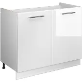 Vicco Wastafelkast Fame-Line, Wit Hoogglans/Wit, 100 cm zonder werkblad