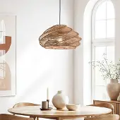 LumenXL Boho design hanglamp Suna van gevlochten papier