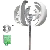 OEM Windturbine, verticale as, stille werking, met hybride besturing, 3000W, 12V