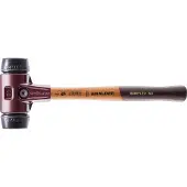 HALDER Kunststofhamer | lengte 350 mm hoofd-d. 50 mm | middelhard hout | rubber zwart | 1 stuk - 3002.050