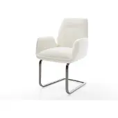 DELIFE Sledemodel Zoa-Flex bouclé zacht beige sledemodel vlak grafiet pocketveer kern