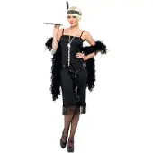 Smiffy Flappers Jurk zwart