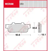 TRW Remblokset, schijfrem MCB800