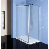Polysan Easy Rechthoekige douchecabine 110x90cm links/rechts-uitvoering, glas met Brick-patroon