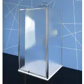 Polysan Easy Douchecabine aan drie zijden 80-90x100cm, draaideuren, links/rechts-uitvoering, glas met Brick-patroon