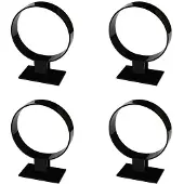 Exogio 4X Acryl Hoofdband Houder, Haaraccessoires, Hoofdband Display Stand, Sieraden Houder Zwart