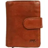 Bear design Portemonnee met RFID Creditcardhouder Bobby Cognac
