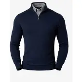 PANTONECLO Trui 'Men’s Mock Sweater' navy
