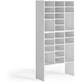 Vicco schoenenkastset Lysander, Wit, 78.6 x 65.5 cm 2 delen