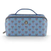 Pip studio Toilettas Bags Cyrille Cosmetic Bag Medium Jaipur Flower Blue 23,5x10,5x11cm