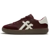 FitFlop Dames Leren sneakers Dash bordeaux (39), Leer, Plat, Veters, Casual A6G-E41