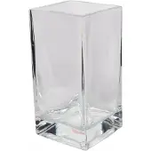 Edwanex Glazen Vierkante Vaas 10x10x20cm - Stijlvolle Decoratie