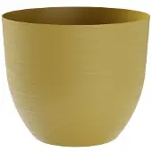 Tera Plantenbak OVER Oker mosterdgeel rond 38 cm - Kunststof