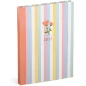 Lannoo Flowers Desk Agenda 2027 Pattern